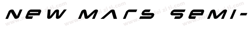 New Mars Semi-Italic字体转换